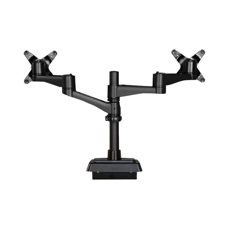 dual monitor arm 180 degree on white background image number null