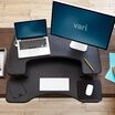 VariDesk® Pro Plus™ 36 Black sit-stand desk converter overhead view