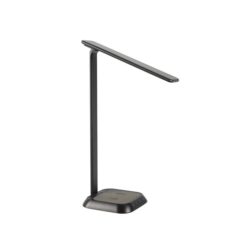 vari LED task lamp and wireless charger shown in black image number null