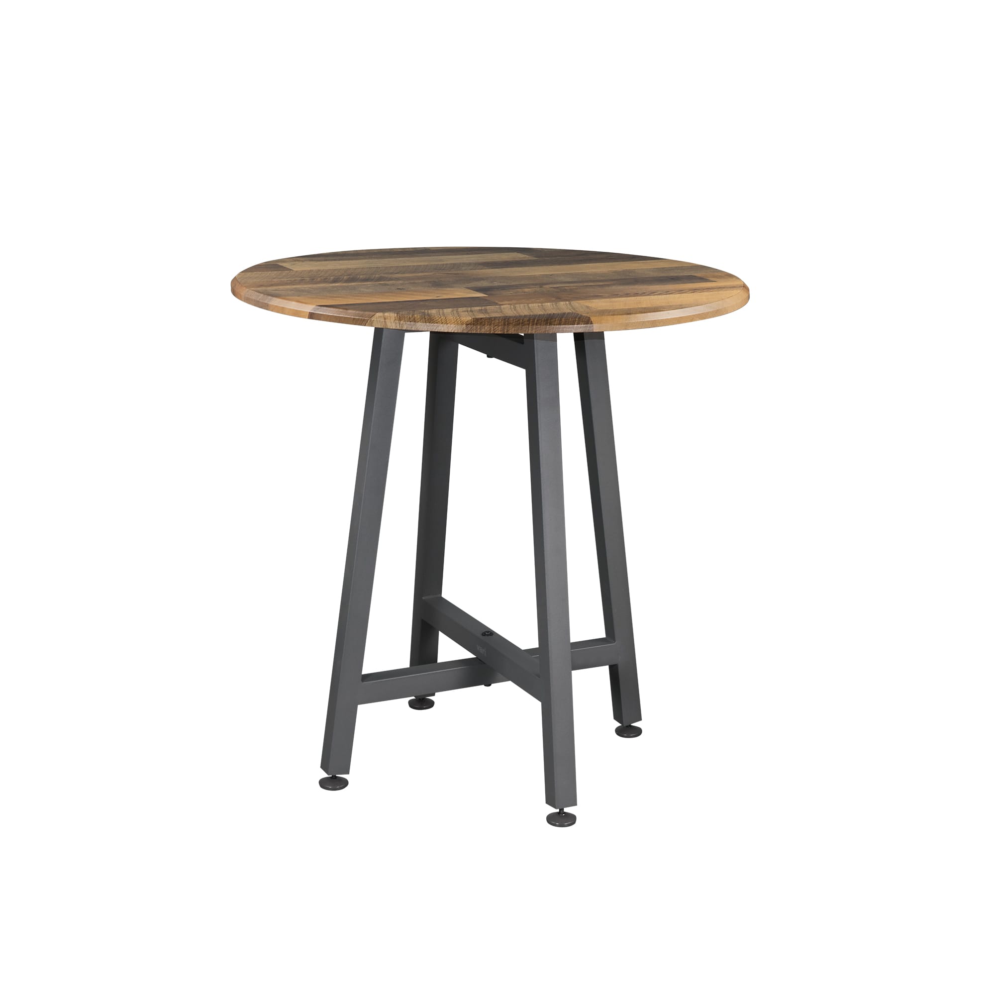 Standing Round Table Reclaimed Wood