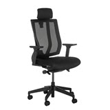 Task Chair with Headrest Black